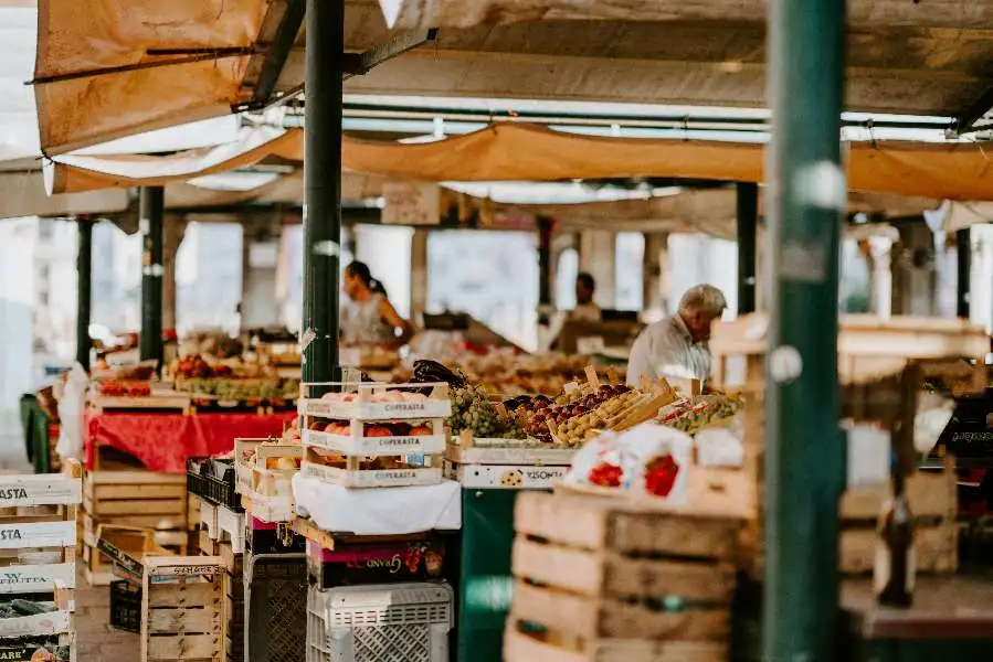 Fresh produce at Zadar's Gradska Trznica green market