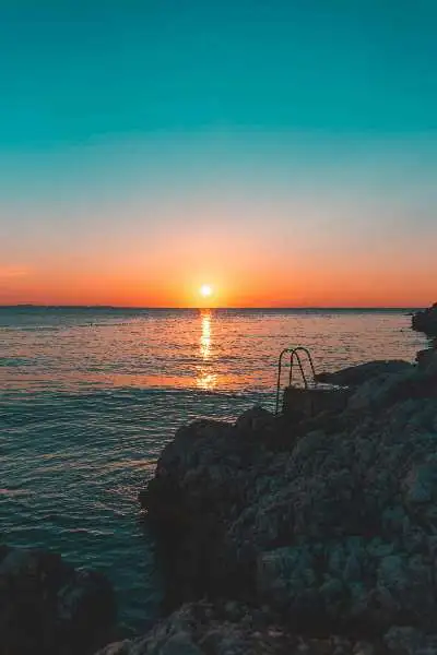 Zadar sunset over the Adriatic